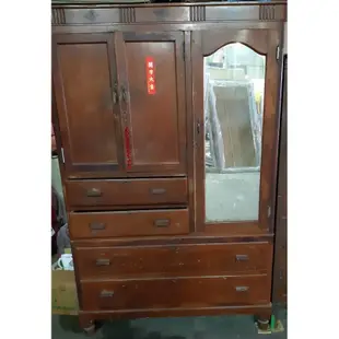 二手 古董 紅檜木 實木 衣櫃 衣櫥 傢俱❤️