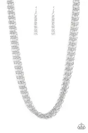 Paparazzi Dynamite Dynamo Silver Necklace NWT