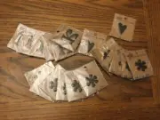 Scrapbooking Scrap Metal Letters Flowers Hearts Self Adhesive by Pressed Petals