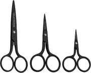 3 Pair Small Embroidery Scissors: Forged Stainless Steel Sharp Pointed Tip Preci