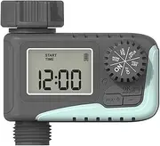 Sprinkler Timer,Water Timer Programmable Garden Outdoor Hose Feature Timer with Rain Delay/Manual/Automatic Watering System,Waterproof Digital Irrigation Timer System for Lawns Pool,1 Outlet