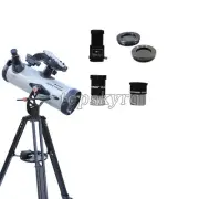 LCM114-AZ Astronomical Telescope 114mm Aperture GoTo Mount Reflector w/ Tripod
