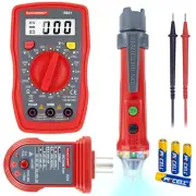 Electrical Test Kit with Digital Multimeter Tester & Dual Range Non-Contact Vol
