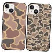 2 Pack Army Brown Camo Phone Case for 6.1 iPhone 13 / iPhone 14 Fashion Camo 03
