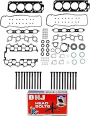 DNJ HGB972 Cylinder Head Set with Head Bolt Kit For 1998-2004 for Lexus LX470 4.7L 4663cc 285cid V8 DOHC