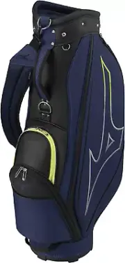 MIZUNO Golf Men's Cart Caddy Bag NX.6 Navy Black 9 x 47 inch 2.6kg 5LJC2402