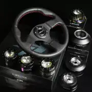 NRG 180H HUB+IRIDIUM GEN 2.0 QUICK RELEASE+RED STITCHES STEERING WHEEL BLACK (for: Volkswagen)