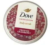Dove Body Scrub Limited Edition Frosted Cranberry Holiday Edition. 3.5 oz ***