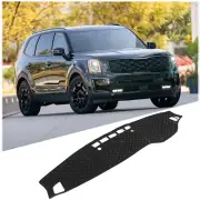 Black Car Dashboard Cover Mat Pad Fit For Kia Telluride 2020-23 (for: Kia)
