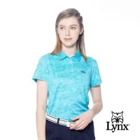 在飛比找Yahoo奇摩購物中心優惠-【Lynx Golf】女款吸溼排汗機能滿版海洋鯊魚圖樣印花短