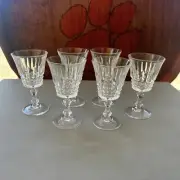 Cristal D’Arques-Durand “Tuilleries Villandry” Cordial Glasses - Set of 6