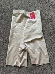 BRAND NEW! SPANX $72 "TRUST YOUR THINSTINCTS 2.0" HI WAIST MID THIGH NUDE SIZE S