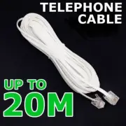Phone Telephone Cable Extension Cord RJ11 Lead Plug ADSL2 Filter Home Modem Fax
