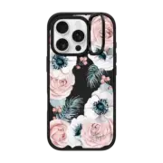 iPhone 16 Pro Impact Ring Stand Case MagSafe Compatible Winter Blossom Love by Nature Magick