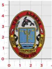 NAVY USS ALASKA SSBN-732 EMBROIDERED PATCH WITH HOOK & LOOP