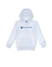 [Champion] Script Hoodie in White