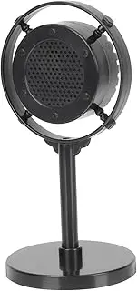 Vintage Microphone Model White Karaoke Decor Prop for Party Photography