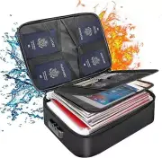 Fireproof Document Box With Lock 3-Layer Fireproof Document Bag Waterproof Bag