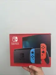NEW Nintendo Switch 32GB Black Console Neon Red/Neon Blue JoyCon QUICK-SHIPPING