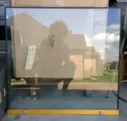 SMART INDUSTRIES Crane/Claw Prize Machine GLASS DOOR & LOCK Replacement Part NOS