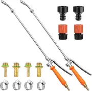 Metal Sprayer Wand Compatible with CHAPIN,1/4" & 3/8" Brass Barbs Sprayer Wand R