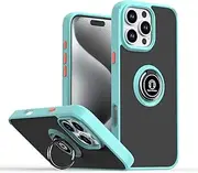 [HAOFUGUI] Magnetic Case for Samsung Galaxy A70 / A70S, Ultra Thin Shockproof TPU+PC Phone Case, with Ring Holder Women and Men Sleek Design Phone Cover-Blue