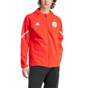 Men's adidas Red Chicago Fire 2024 Anthem Travel Raglan Sleeve Full-Zip Jacket