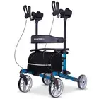 EQUIPMED Upright Rollator Walker with Forearm Support Rests, Mobilty Aid with Se
