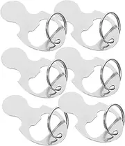 [TOVINANNA] 6Pcs Key Ring Trolley Tokens Shopping Cart Remover with Bottle Opener Practical Keychain Pendant for Supermarket Use Portable Trolley Accessory