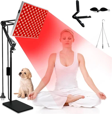 Red Light Therapy for Face and Body, Koreal Red Infrared Light Therapy Lamp w...