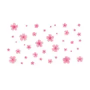 Enhance your room's ambiance with this stylish pink floral room sticker