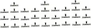Totority 3sets Mono B50k Potentiometer Slider 45mm Length Linear Adjustment Ohm Resistance 10pcs*3