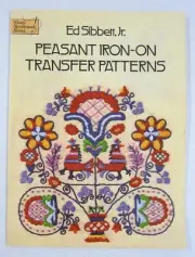Peasant Iron-on Transfer Patterns Ed Sibbett Dover Needlework Series 63 Motifs