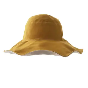 ECLARE&MIEL-純色棉質雙面漁夫帽(五色)【CA026】清新 百搭 荷葉帽 女生配件 遮陽 防曬 可翻面 繫繩