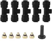 Brass Fountain Nozzle, Spray Nozzle Sturdy Leak-Proof Nozzle Set for Garden Patio Stainless Steel Brass Strong