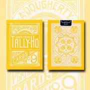 TALLY HO REVERSE FAN BACK YELLOW DECK PLAYING CARDS BY ALOY STUDIOS MAGIC TRICKS