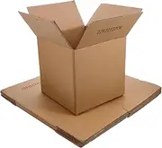 SHOWERORO Medium Size Cardboard Packing Boxes 5pcs Book Moving Boxes Cardboard Storage Boxes
