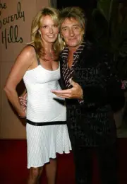 Penny Lancaster Rod Stewart at 12th Annual Clive Davis Pre Grammy - Old Photo