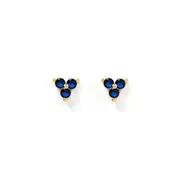 Cassia Stud Earrings - Sapphire
