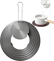 Heat Conduction Plate - Removable Simmer Plate Aluminum Flame Reducer, Non-Slip Kitchen Heat Diffuser Reducer with Handle for Stove Glass Cooktop