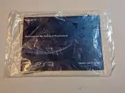 Sony Playstation 3 PS3 Quick Start Guide Only