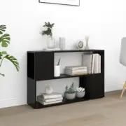 NNEVL Book Cabinet Black 100x24x63 cm Chipboard