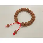 尼泊爾天然 RUDRAKSHA 珠 9 翅膀棕色天然 RUDRAKSHA 珠 9 MUKHIS 手鍊