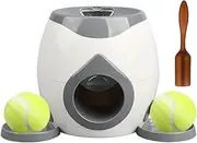 Dog Ball Thrower, Automatic Baseball Throwing Machine, Interactive Ball Shooter Toy Mental Stimulating Enrichment with Feeder for Aggressive Chewers Outdoor Indoor Training