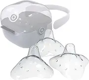 purifyou Nipple Shields for Nursing - Soft Set of 3, 16mm / 18mm / 24mm / 20mm, with Free Case | Cushions Sore or Sensitive Nipples, Flex Breastfeeding Shield, Newborn Attachment to Breast, by (16mm)