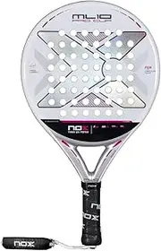 Padel Racket ML10 Pro Cup Silver by Miguel Lamperti 2025 | Lightweight Pala Padel | Carbon Frame & HR3 Core | Enhanced Spin & Control | Racket for Adults