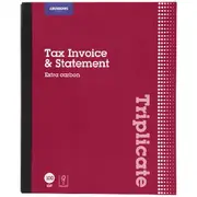 J.Burrows Carbon Triplicate Invoice Statement Book 100 Page