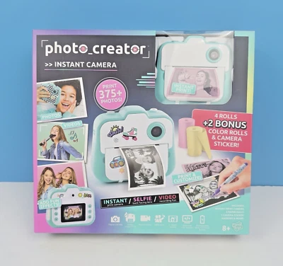 Canal Toys Photo Creator Instant Print Camera Photo Selfie Video LCD Screen NEW