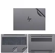 Laptop Decal Cover Compatible with 16-inch HP ZBook Power 16 G11 2024 Notebook Anti-Scratch Sticker Three Sided Notebook Film Laptop Film (Dark Gray)