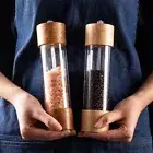 Acrylic Manual Spice Grinder Sea Salt Jar Kitchen Tool Salt and Pepper Mill